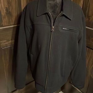 Aeropostale Men's black lined wool coat size XL